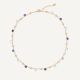 Gemstone Beaded Marco Bicego Necklace with Iolite, Amethyst and Blue Topaz